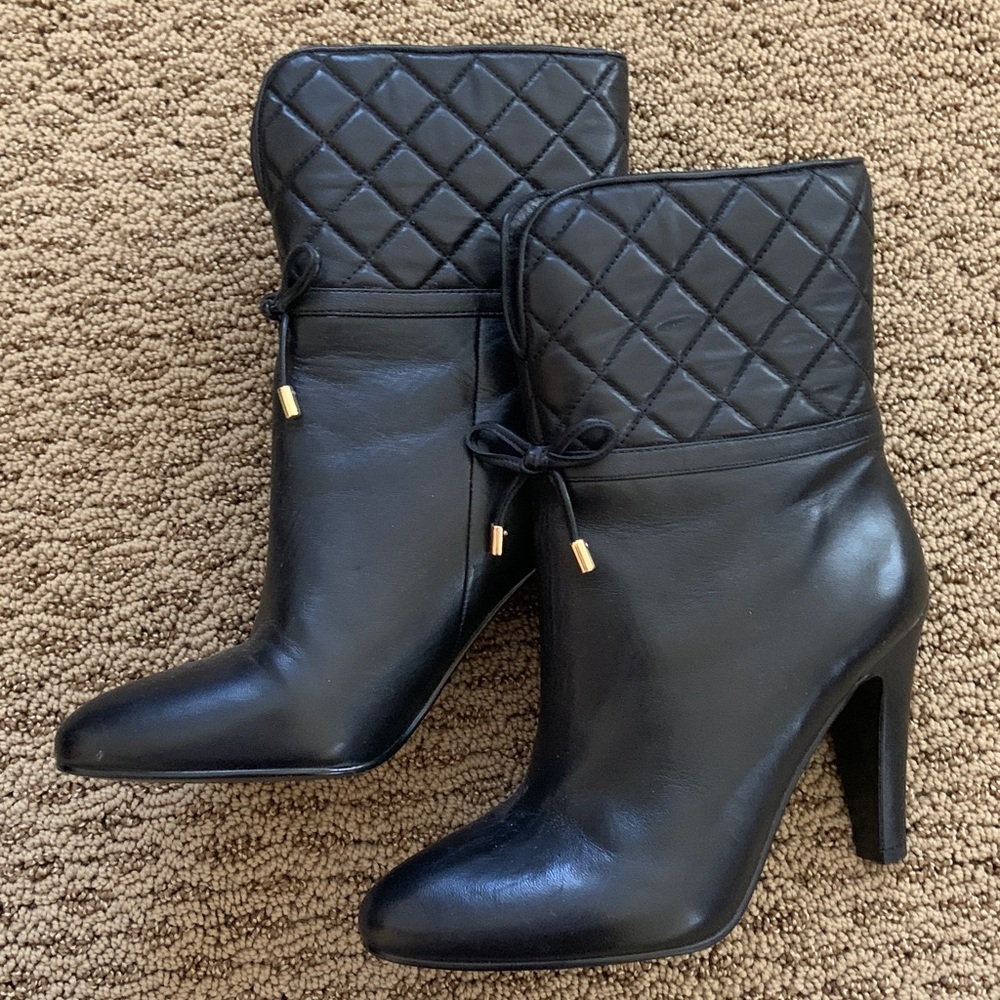 Guess Black Quilted Ankle Boots